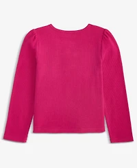 Epic Threads Girls Toddler 2T-4T Ribbed Puff-Sleeve T-Shirt, Macy's Exclusive
