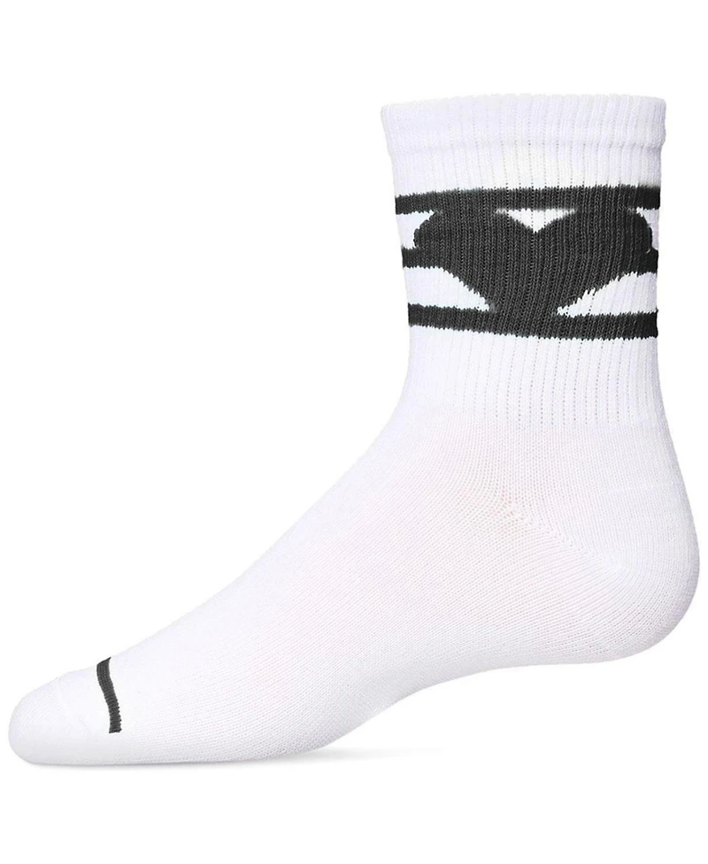 MeMoi Little Girls Sweetheart Cotton Blend Crew Socks