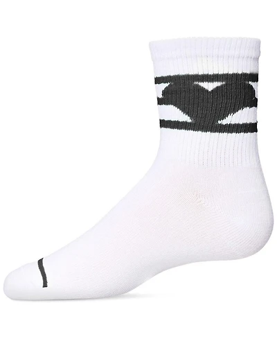 MeMoi Little Girls Sweetheart Cotton Blend Crew Socks