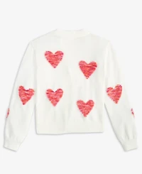 Epic Threads Girls 5-20 Textured Heart Long-Sleeve Cardigan, Macy's Exclusive