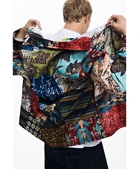 Desigual Men's Patch-effect carp shirt