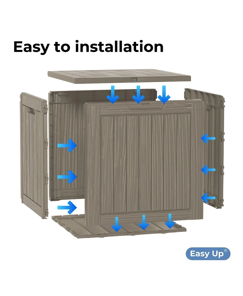 Chic Crate - 17.09'' W 30 Gallons Water Resistant Resin Lockable Deck Box