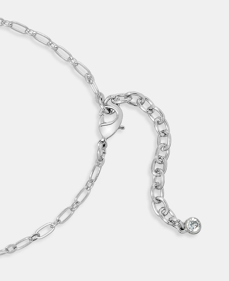 On 34th Crystal Bow Pendant Necklace, 22" + 2" extender, Macy's Exclusive