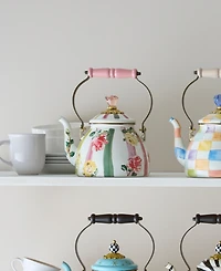 MacKenzie-Childs Garden Gala Enameled Steel 2-Quart Tea Kettle