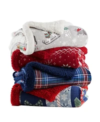 Holiday Lane Cozy Plush Throw, 50" x 60", Exclusively for Macy's