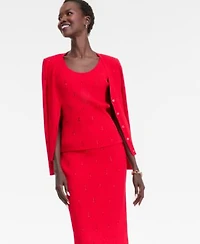 I.N.C. International Concepts Womens Knit Cardigan Sweater Sleeveless Tank Skirt Macys Exclusive