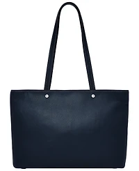 Fossil Jessie Leather Top Zip Tote Bag