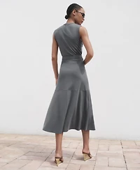 Mango Women's Belt Midi Dress