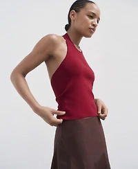 Mango Women's Hoop Detail Knitted Top