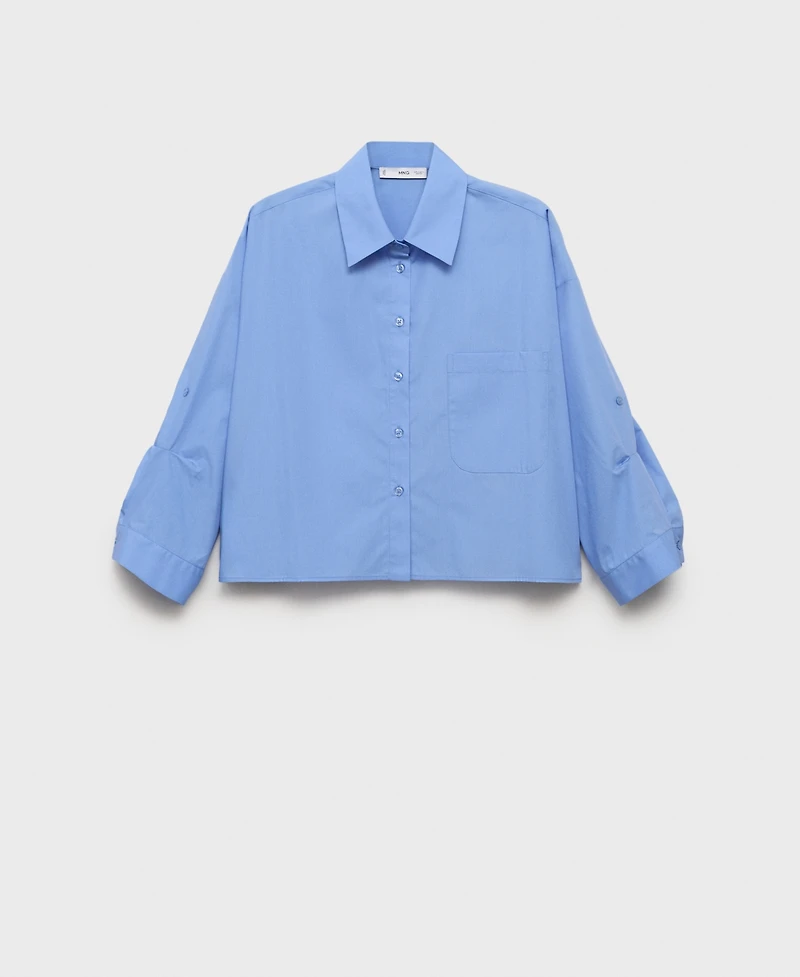 Mango Women's Pocket Oversize Shirt