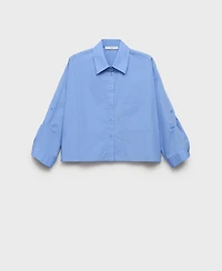 Mango Women's Pocket Oversize Shirt