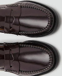 Mango Women's Gathered Leather Moccasins