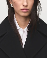 Mango Women's Double-Breasted Wool Blend Coat