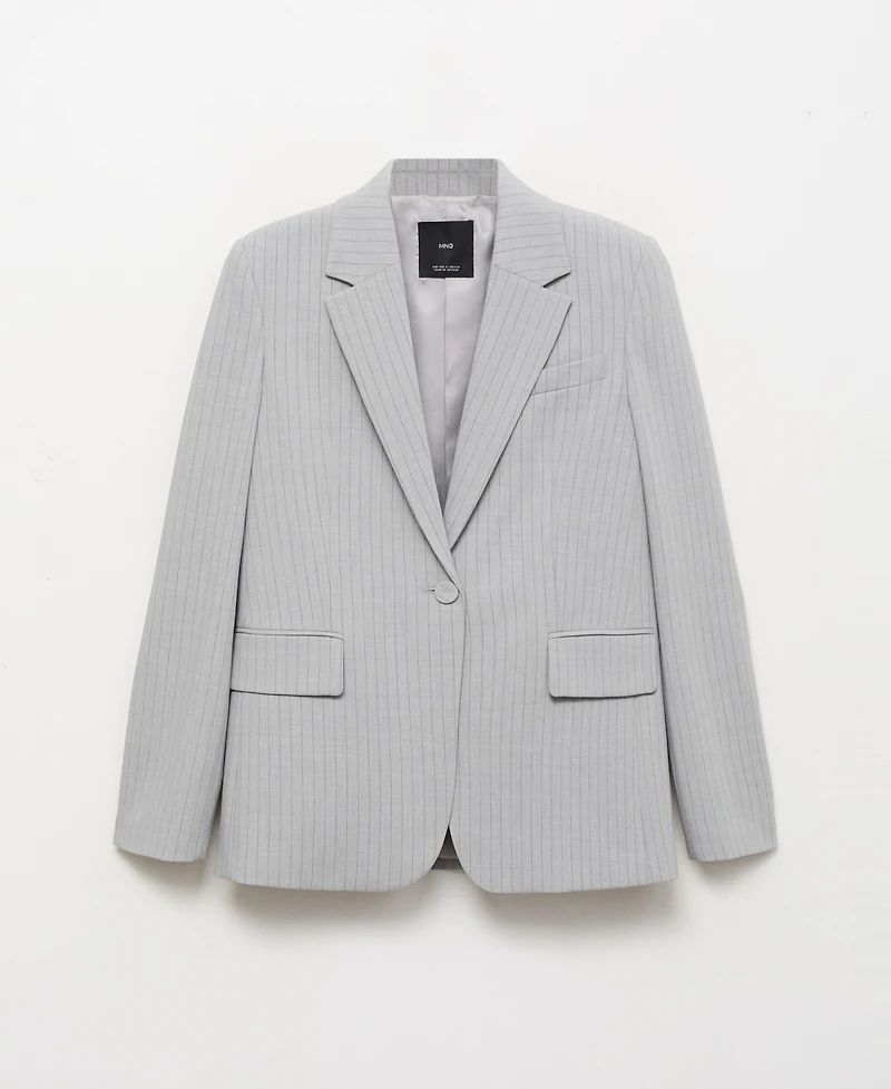 Mango Women's Pinstripe Suit Jacket