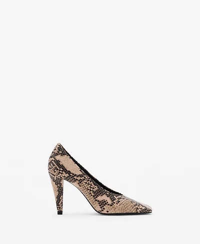 Mango Women's Animal-Print High Heeled Shoes