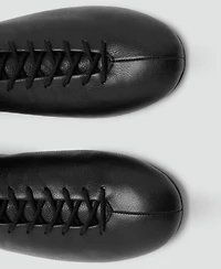 Mango Women's Lace-Up Leather Ankle Boots