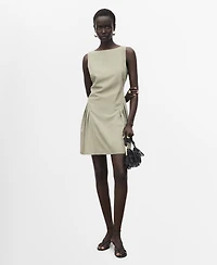 Mango Women's Short Pleated Dress