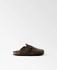 Mango Women's Felt Clog Slippers