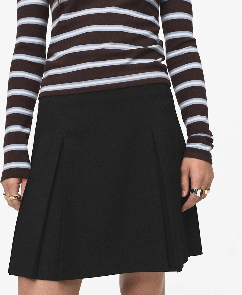 Mango Women's Pleated Mini-Skirt