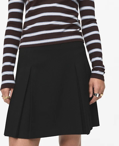 Mango Women's Pleated Mini-Skirt