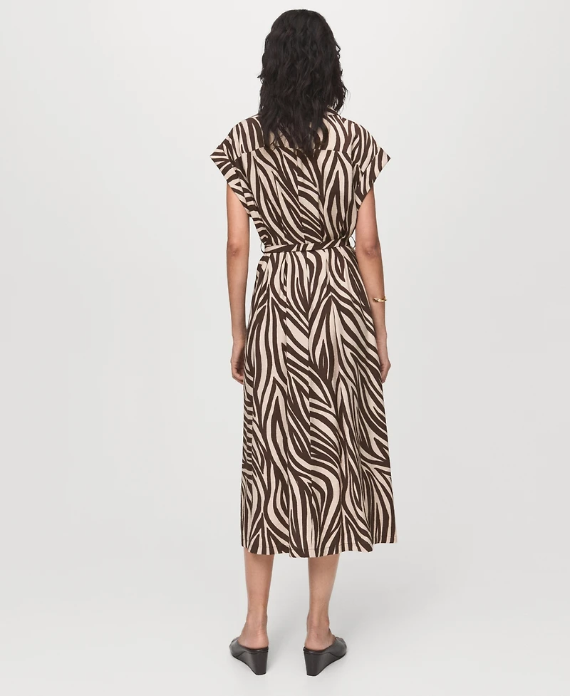 Mango Women's Printed Shirt Dress