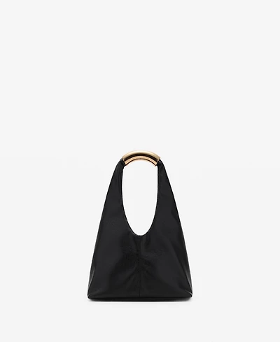 Mango Women's Metal Handle Handbag