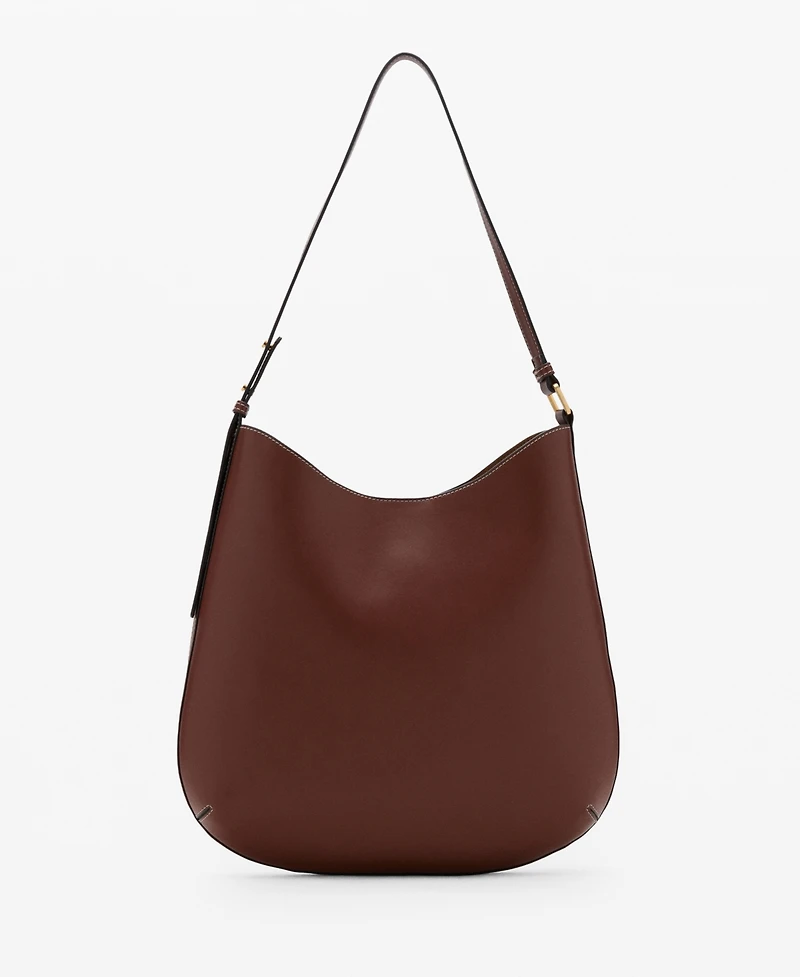 Mango Women's Large Oval Shoulder Bag