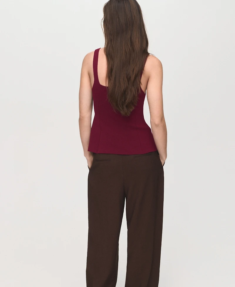 Mango Women's A-Line Knitted Top