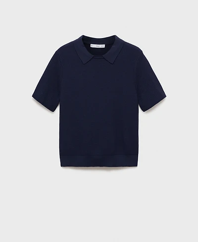 Mango Women's Shirt Collar Sweater