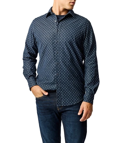 Rodd & Gunn Men's Harrington Long Sleeve Slim Fit Shirt