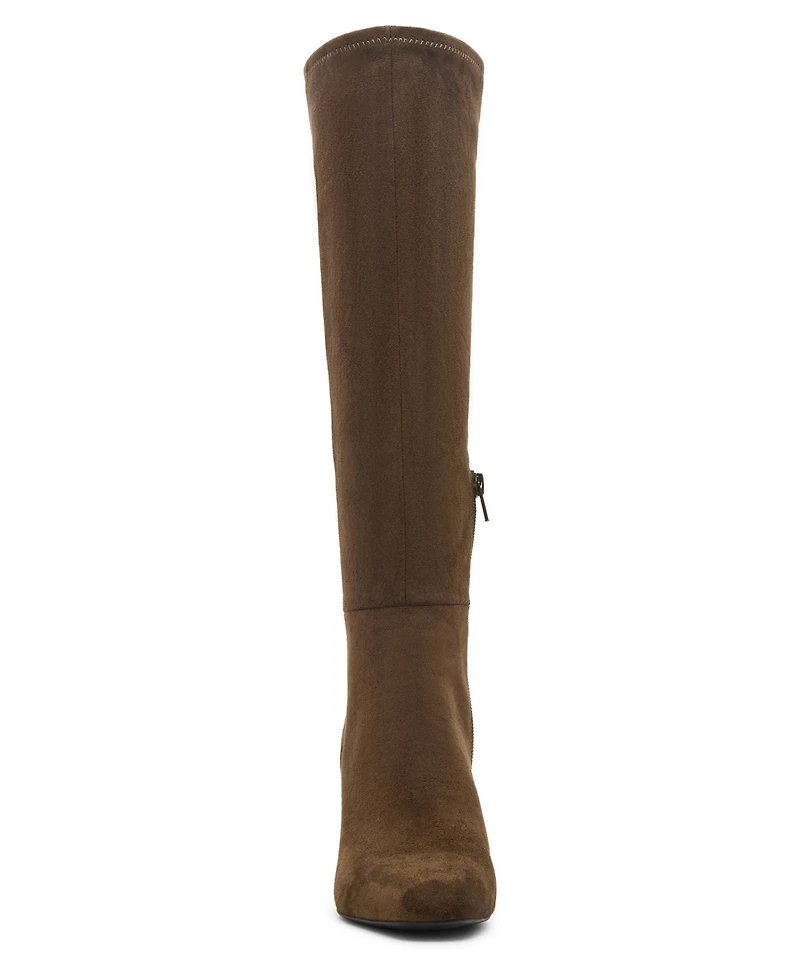 Madden Girl Wisee Wide-Calf Block-Heel Knee-High Dress Boots