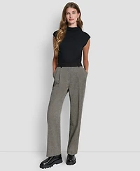 Dkny Petite Double Pleat Trousers