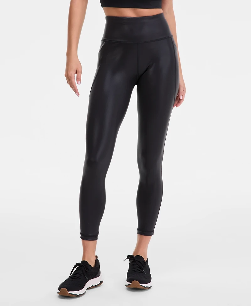 Id Ideology Women's Shine Compression Leggings, Macy's Exclusive