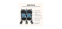 Dream On Me Baby Volgo Twin Umbrella Stroller