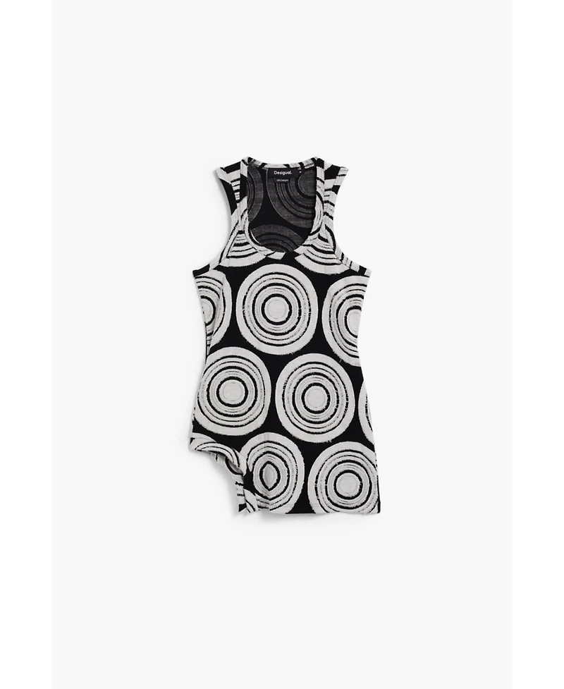 Desigual Women's Sleeveless spiral T-shirt