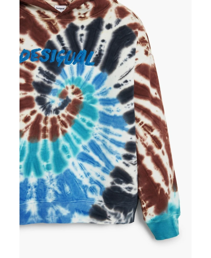 Desigual Boys's Tie-Dye Logo Sweatshirt
