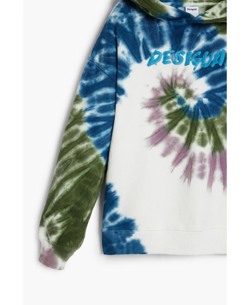 Desigual Boys's Tie-Dye Logo Sweatshirt