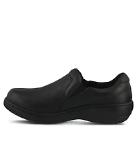 Spring Step Professional Woolin Leather Slip-On Work Loafer with Removable Insole and Padded Collar
