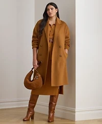 Lauren Ralph Lauren Womens Face Dawley Double Breasted Wool Blend Jacket 0 22s