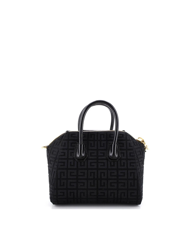 Pre-Owned Givenchy Mini Antigona Bag 4G Embroidered Canvas