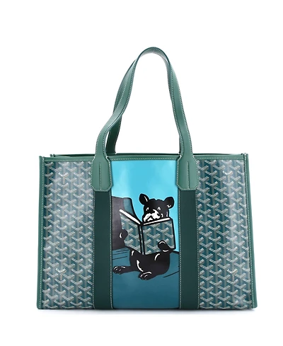Pre-Owned Goyard Mm Villette Tote Printed Coated Canvas