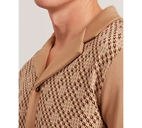 Ted Baker Men's Danlibe Short Sleeve Argyle Shirt