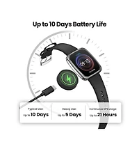 Active 2 (Square) Smart Watch with Sapphire Glass, Heart Rate Tracking & 10-Day Battery – Black Leather