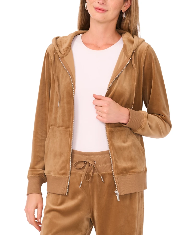 Vince Camuto Women's Zip Front Hoodie Jacket