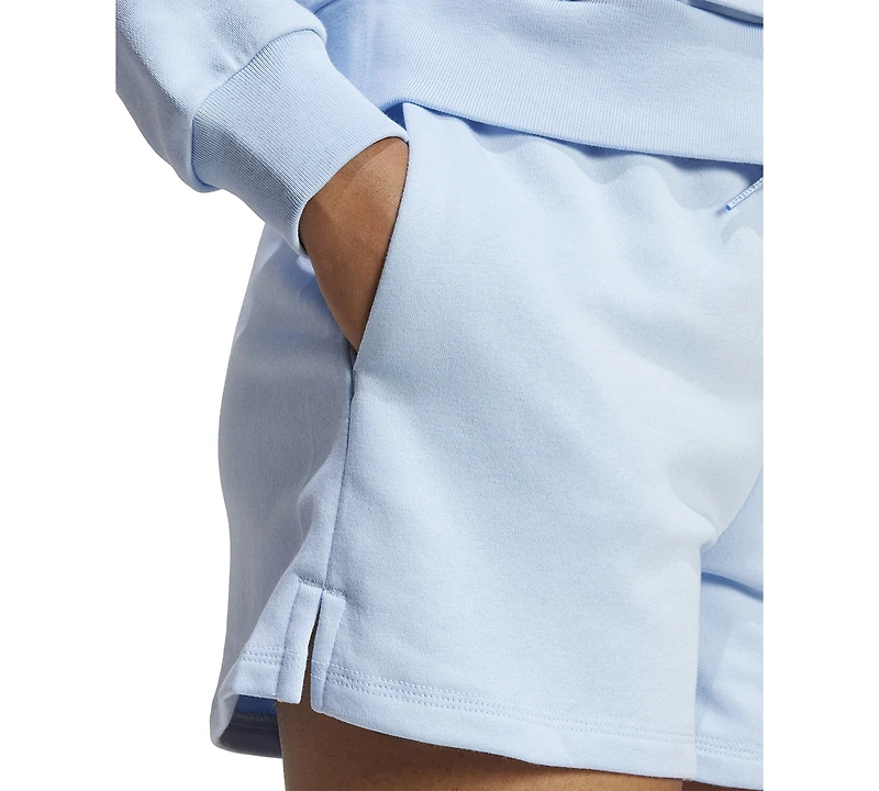 adidas Women's Essentials Small Logo Fleece Shorts