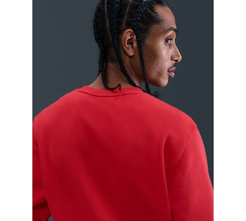 Nike Men's Pullover Fleece Crewneck Logo Sweatshirt