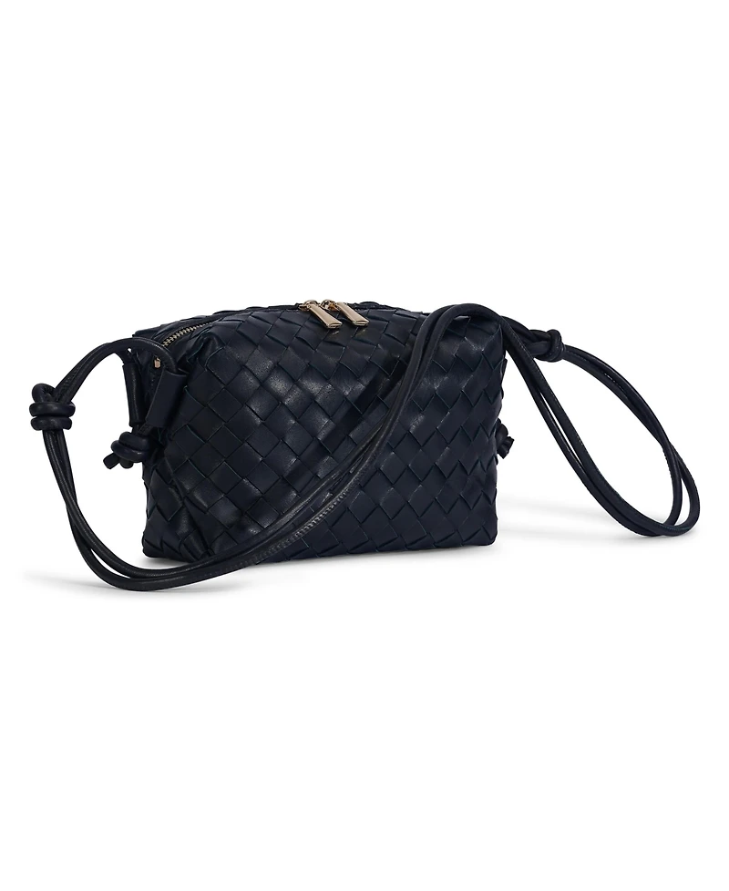 Women's Woven Leather Crossbody Bag