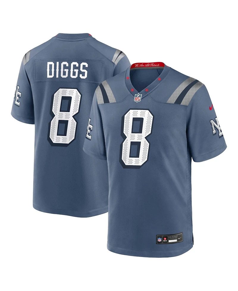 Nike Men's Stefon Diggs Blue New England Patriots Nfl Rivalry Game Jersey