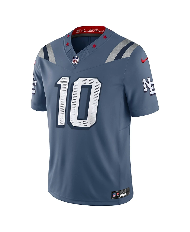 Nike Men's Drake Maye Blue New England Patriots Nfl Rivalry Limited Jersey
