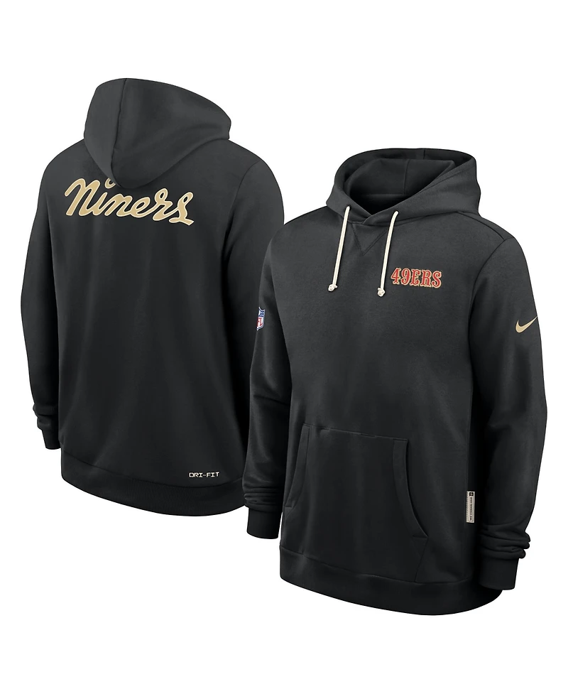 Nike Men's Black San Francisco 49ers 2025 Nfl Rivalries Sideline Dri-Fit Hoodie